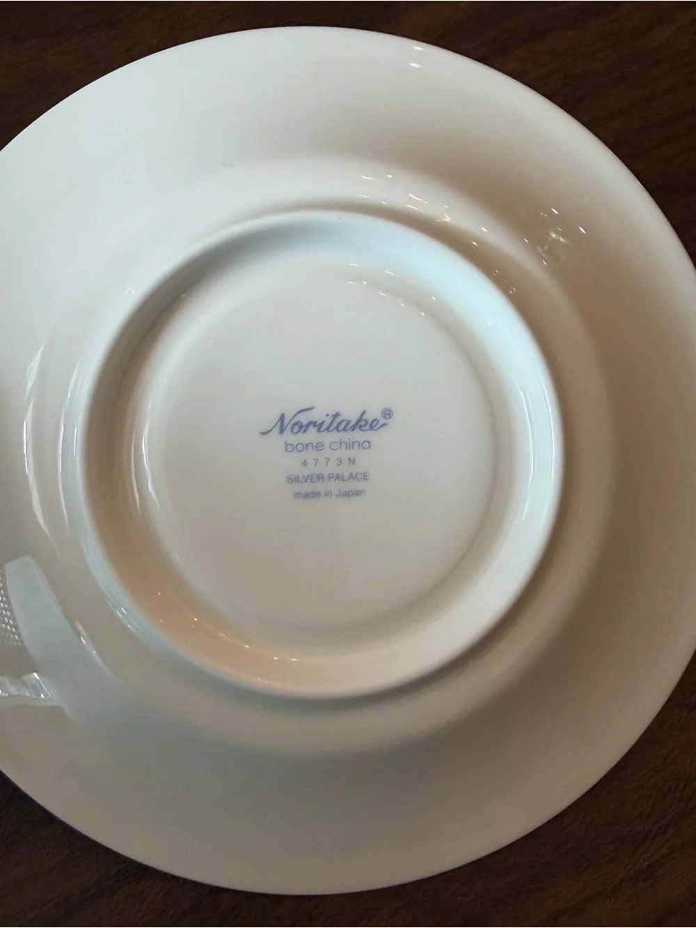 Noritake China 9-piece Cup and Saucer Set Bone China Silver Palace Collection